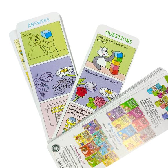 Brain Quest for Ages 4-5, Pre-school Smart Cards, Revised 4th Edition, 2 decks - Picture 5 of 8